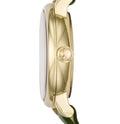 Marc Jacobs Baker Olive Dial Olive Leather Strap Watch for Women - MBM1330