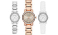Burberry The City White Diamonds Dial White Leather Strap Watch for Women - BU9221