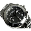 Marc Jacobs Blade Chronograph Black Dial Black Steel Strap Watch for Women - MBM3103