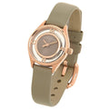 Marc Jacobs Tether Grey Dial Grey Leather Strap Watch for Women - MBM1375