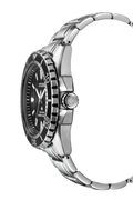Citizen Promaster Diver Chronograph Black Dial Silver Steel Strap Watch For Men - BN0190-82E