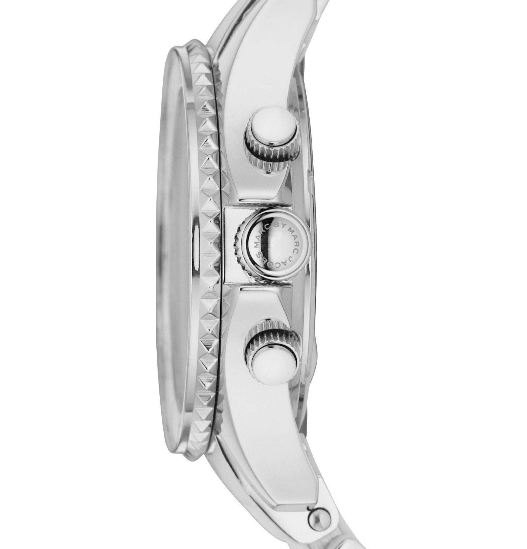 Marc Jacobs Rock White Dial White Silicone Strap Watch for Women - MBM2545