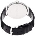 Calvin Klein City Black Dial Black Leather Strap Watch For Women - K2G23107