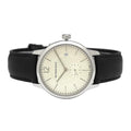 Burberry The Classic Horseferry Beige Dial Black Leather Strap Watch for Men - BU10000
