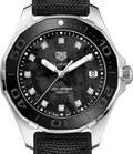 Tag Heuer Aquaracer Quartz Mother of Pearl Black Dial Black NATO Strap Watch for Women - WAY131M.FT6092