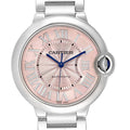 Cartier Ballon Bleu De Cartier Pink Dial Silver Steel Strap Watch for Women - W6920041