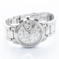 Burberry The City White Dial Silver Steel Strap Watch for Men - BU9750