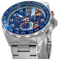 Tag Heuer Formula 1 Gulf Edition Chronograph Blue Dial Silver Steel Strap Watch for Men - CAZ101AT.BA0842