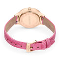 Swarovski Octea Nova Pink Dial Pink Leather Strap Watch for Women - 5650030