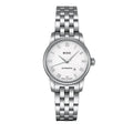 Mido Baroncelli III Automatic White Dial Silver Steel Strap Watch For Women - M7600.4.26.1