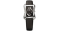 Maurice Lacroix Fiaba Black Dial with Diamonds Black Leather Strap Watch for Women - DV5012-SD531-350