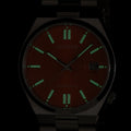Citizen Tsuyosa Automatic Orange Dial Silver Steel Strap Watch For Men - NJ0151-88Z