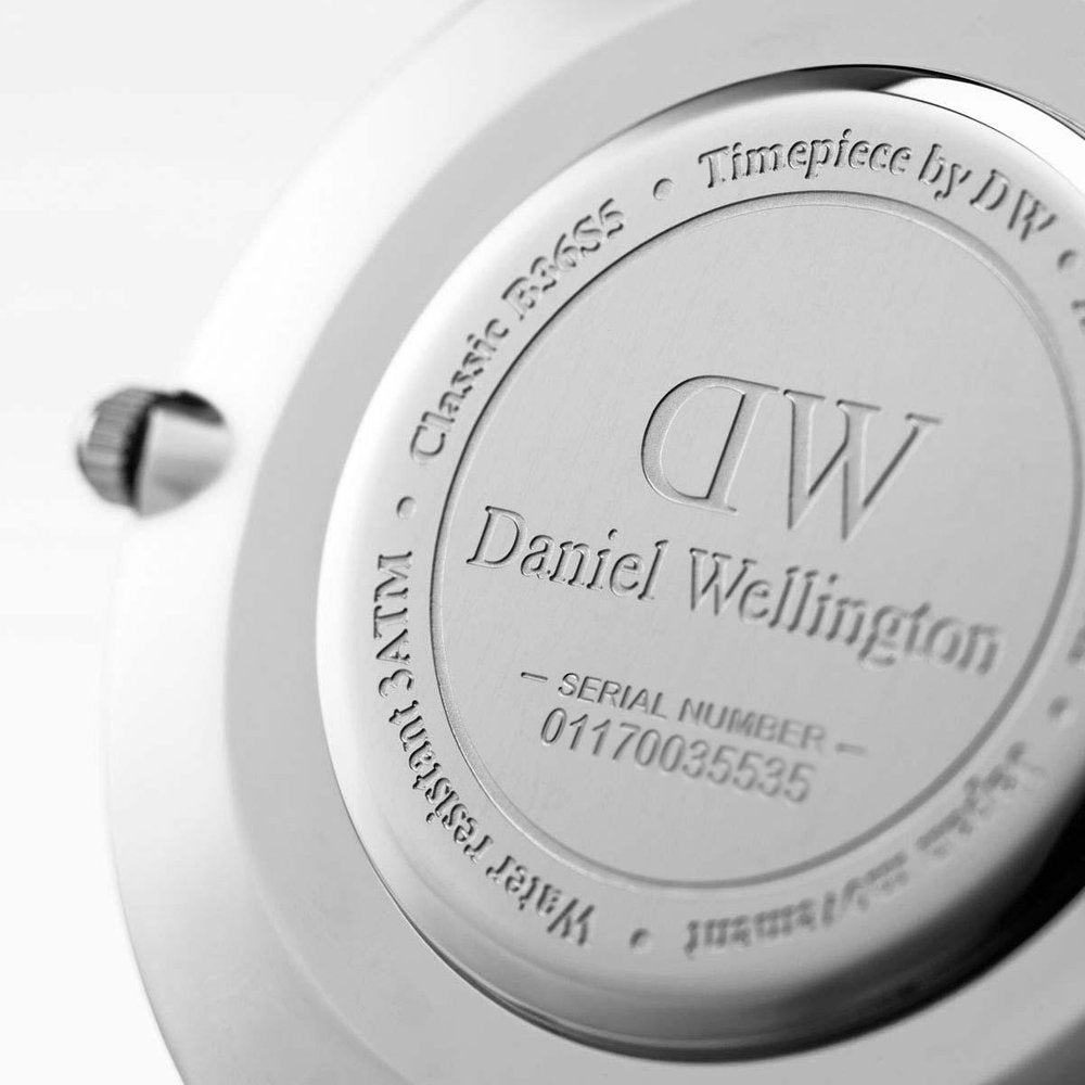 Daniel Wellington Classic Bristol Black Dial Brown Leather Strap Watch For Men - DW00100143