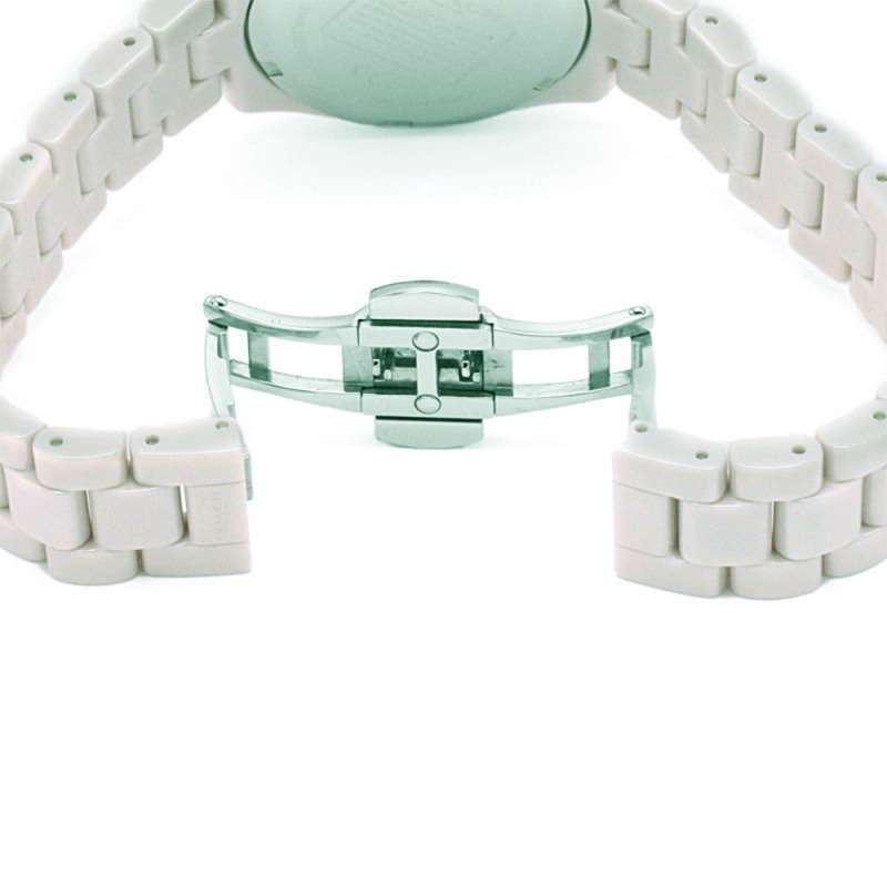 Coach Preston White Dial White Steel Strap Watch for Women - 14503464