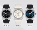 Tissot PRX Black Dial Black Rubber Strap Watch For Men - T137.410.17.051.00