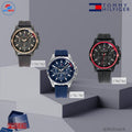 Tommy Hilfiger Mason Blue Dial Blue Rubber Strap Watch for Men - 1791791
