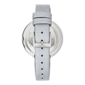 Calvin Klein Chic Silver Dial White Leather Strap Watch for Women - K7N23UP8