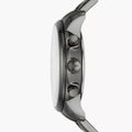Fossil Goodwin Chrono Analog Black Dial Grey Steel Strap Watch for Men - FS5518