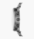 Fossil The Commuter Black Dial Grey Steel Strap Watch for Men - FS5400
