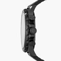 Fossil Nate Chronograph Black Dial Black Leather Strap Watch for Men - JR1354