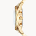 Michael Kors Lexington Crystals Gold Dial Gold Steel Strap Watch for Men - MK8494
