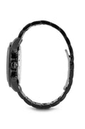 Hugo Boss Ikon Chronograph Black Dial Black Steel Strap Watch for Men - 1512961