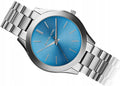 Michael Kors Runway Blue Dial Silver Steel Strap Watch for Women - MK3292