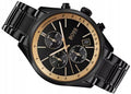 Hugo Boss Grand Prix Black Dial Black Steel Strap Watch for Men - 1513578