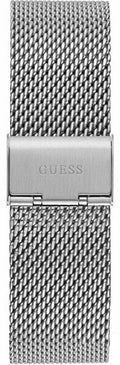 Guess Continental Quartz Black Dial Silver Mesh Strap Watch For Men - GW0582G1