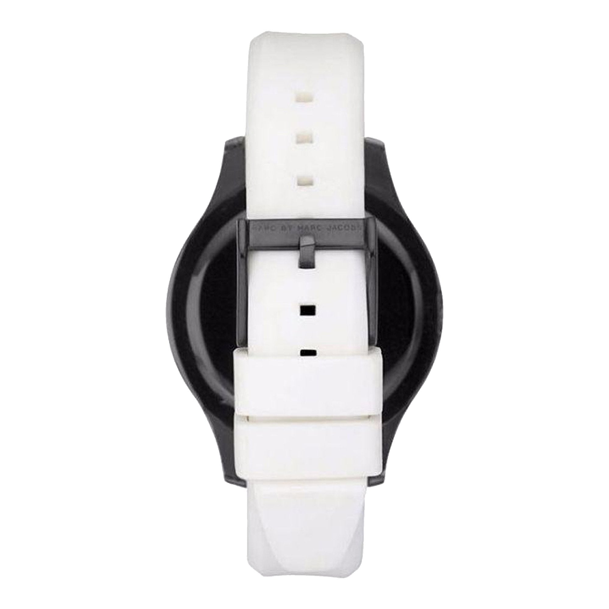 Marc Jacobs Miss Marc Flower White Dial White Silicone Strap Watch for Women - MBM5513