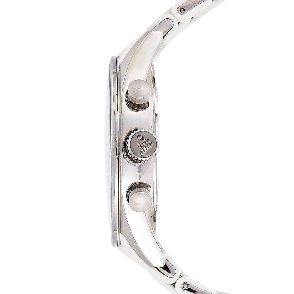 Emporio Armani Sport Chronograph White Dial White Silicone Strap Watch For Men - AR5859