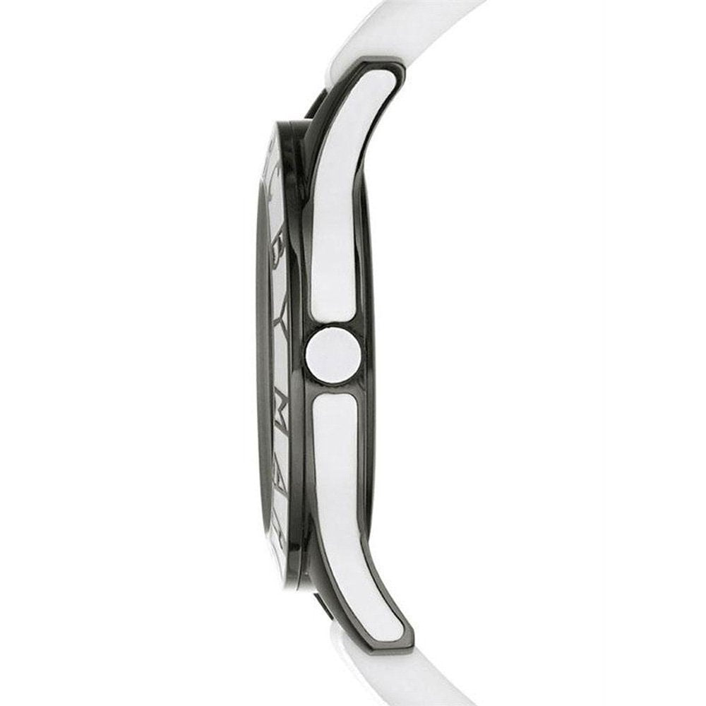 Marc Jacobs Miss Marc Flower White Dial White Silicone Strap Watch for Women - MBM5513