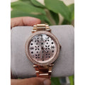Michael Kors Parker Rose Gold Dial Steel Strap Watch for Women - MK6470