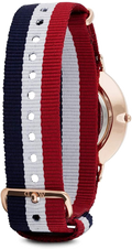 Daniel Wellington Classic Cambridge White Dial Two Tone NATO Strap Watch For Men - DW00100003