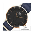 Daniel Wellington Classic Bayswater Black Dial Black NATO Strap Watch For Men - DW00100277