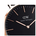 Daniel Wellington Classic Sheffield Black Dial Black Leather Strap Watch For Men - DW00100127