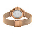 Daniel Wellington Petite Melrose Black Dial Rose Gold Mesh Strap Watch For Women - DW00100303