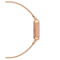Daniel Wellington Quadro Studio White Dial Rose Gold Mesh Strap Watch For Women - DW00100517