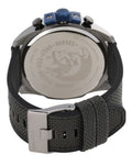 Diesel Mega Chief Chronograph Black Dial Black Nylon Strap Watch For Men - DZ4500