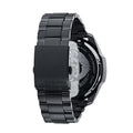 Diesel Mega Chief Chronograph Black Dial Black Steel Strap Watch For Men - DZ4355