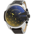 Diesel Mega Chief Chronograph Black Dial Grey Nylon Strap Watch For Men - DZ4523
