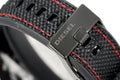 Diesel Mega Chief Chronograph Silver Dial Black Leather Strap Watch For Men - DZ4512