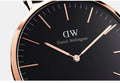 Daniel Wellington Classic Bayswater Black Dial Black NATO Strap Watch For Men - DW00100277