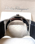 Salvatore Ferragamo F-80 Classic Black Dial Black Leather Strap Watch for Men - SFDT00619