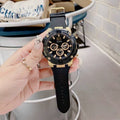 Guess Navigator Chronograph Black Dial Black Rubber Strap Watch for Men - GW0264G3