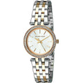 Michael Kors Darci White Dial Two Tone Steel Strap Watch for Women - MK3323