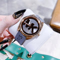 Michael Kors Janelle Three Hand Grey Dial Grey Rubber Strap Watch For Women - MK7314