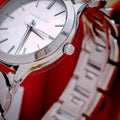 Michael Kors Runway Three-Hand Silver Dial Silver Steel Strap Watch for Women - MK7474
