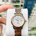 Tissot Le Locle Automatic Lady Mother of Pearl Dial Two Tone Steel Strap Watch For Women - T006.207.22.116.00