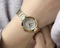 Tissot Flamingo Mother of Pearl White Dial Two Tone Steel Strap Watch For Women - T094.210.22.111.01
